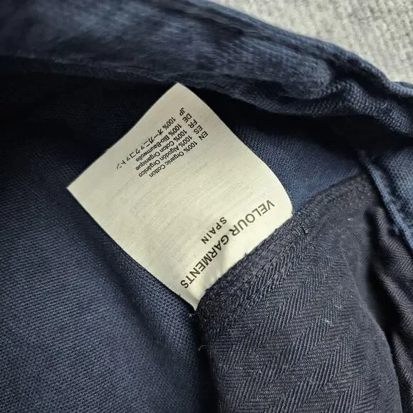 Velour Garments Spain Carpenter Pants Mens XL Navy Utility Workwear Contemporary